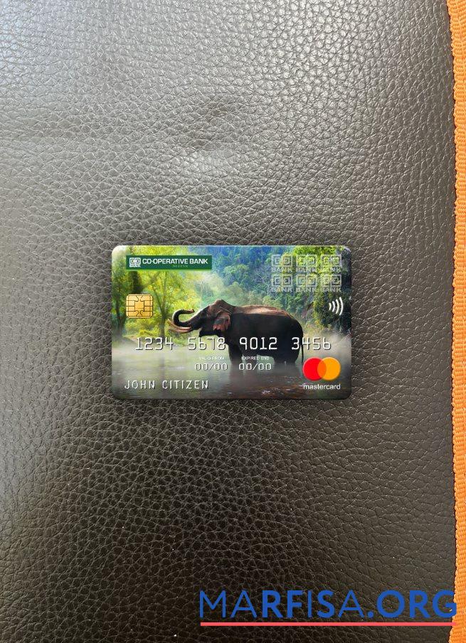 Downloadable Kenya Co operative Bank mastercard photolook front sample